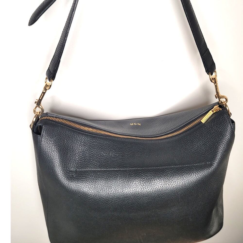 Cuyana Large Black Leather Hobo Bag - Picture 6 of 12